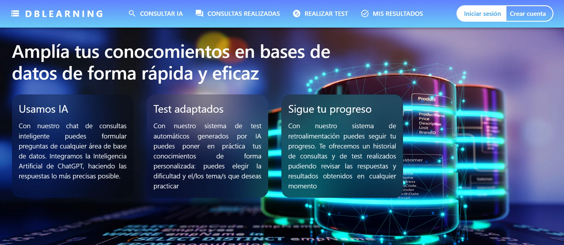 Captura de pantalla del proyecto /projects/dblearning.webp